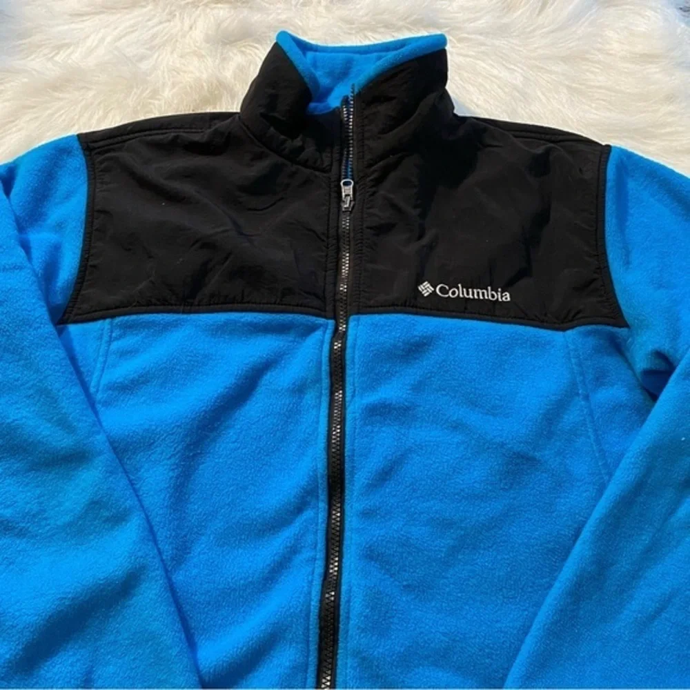 Columbia Jacket Women’s Large Full Zip Blue‎ Interchange Draw String Broke